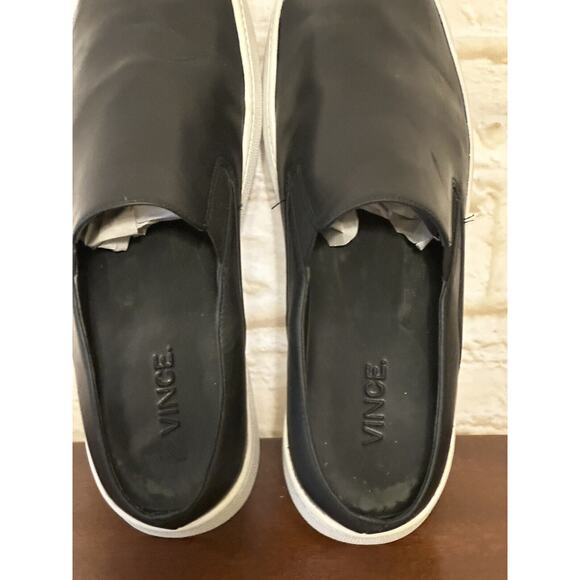 Vince Women's Black Leather Casual Slip-On Shoes Size 8M - Picture 10 of 16